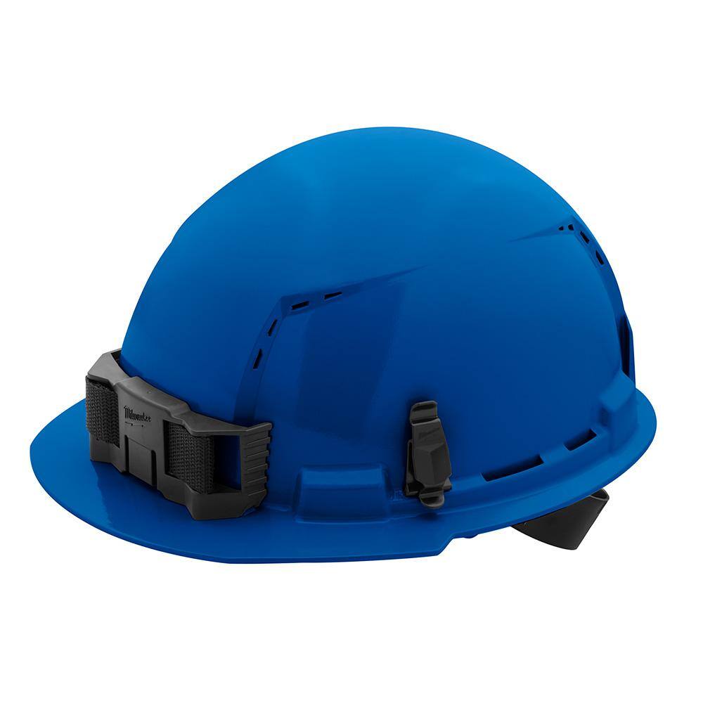 MW BOLT Blue Type 1 Class C Front Brim Vented Hard Hat with 4-Point Ratcheting Suspension (10-Pack) 48-73-1204X10