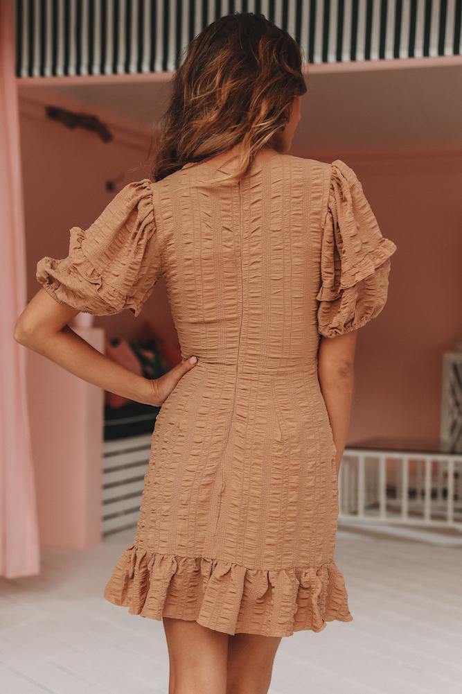 Off The Charts Dress Mocha