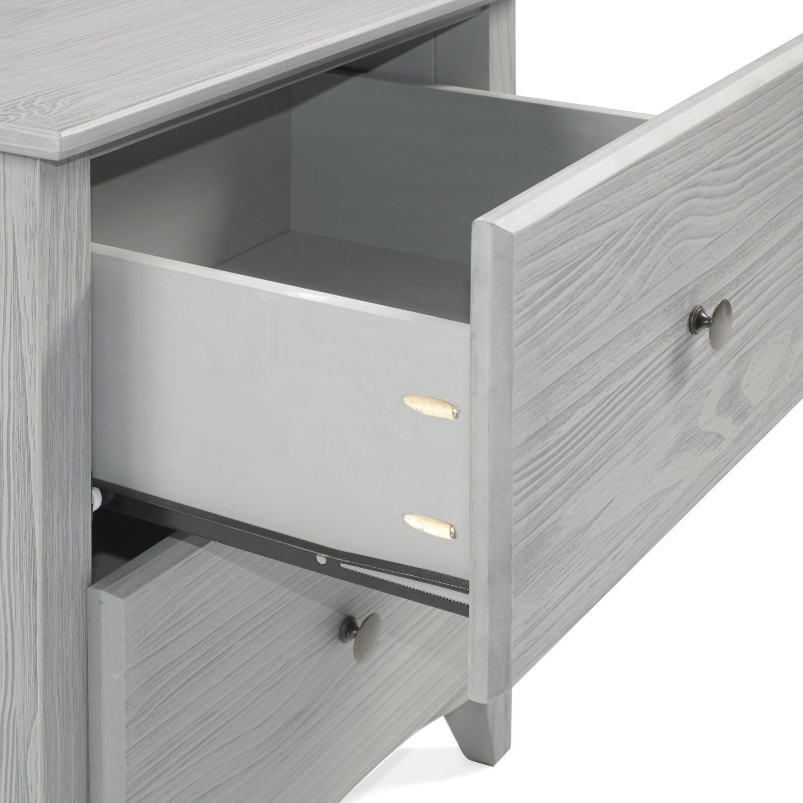 Camaflexi Shaker Style 2 Drawer Night Stand - Multiple Finishes