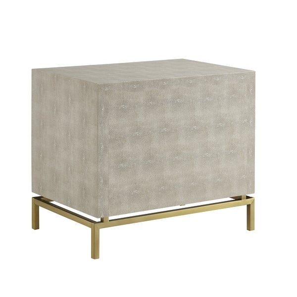 Jalynn 2 Drawers Side Table