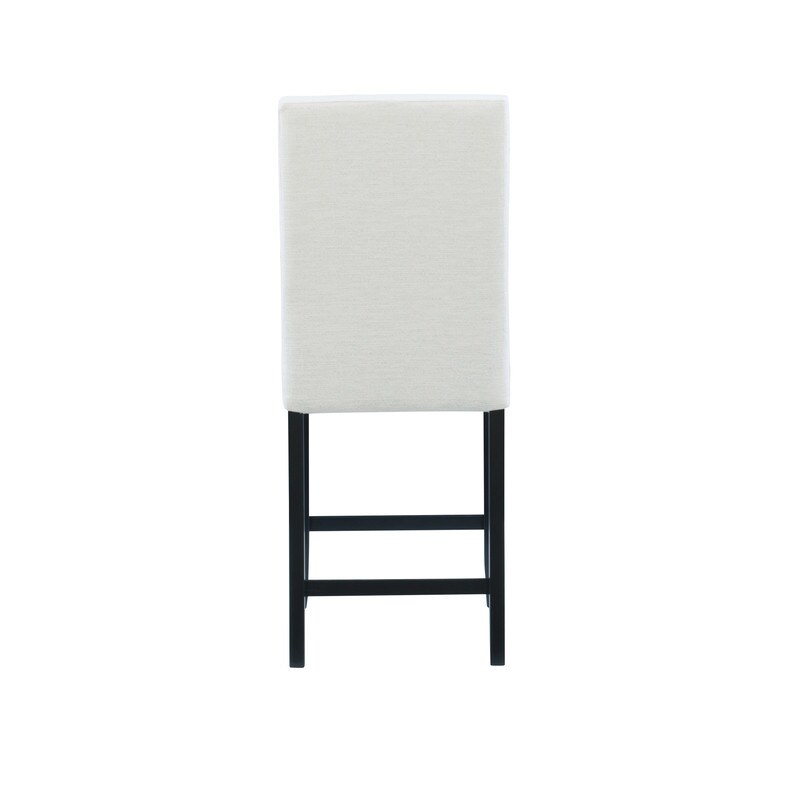 Linon James Crystal White 24 inch Counter Stool