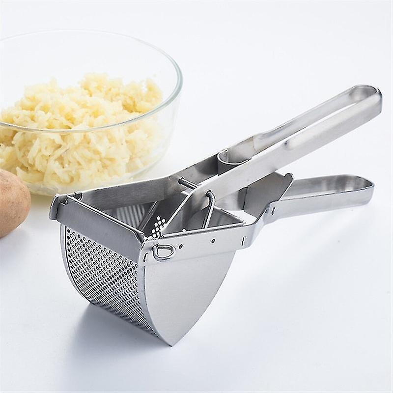 Yinhe Stainless Steel Pressure Potato And Fruit Masher， Manual Oil Press Stainless Steel Lard Residue Press For Home Use Small Hand Press (1pc)