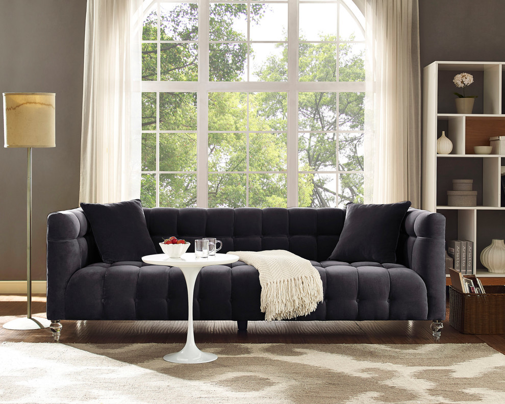 Bea Velvet Sofa   Traditional   Sofas   by TOV Furniture  Houzz