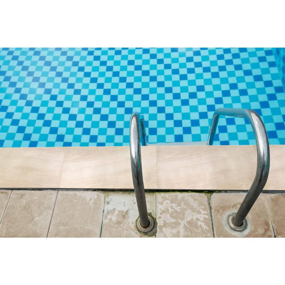 MSI Praia Crema 0.79 in. x 13 in. x 24 in. Glazed Porcelain Pool Coping (4.33 sq. ft.case) COPNPRACRE1324