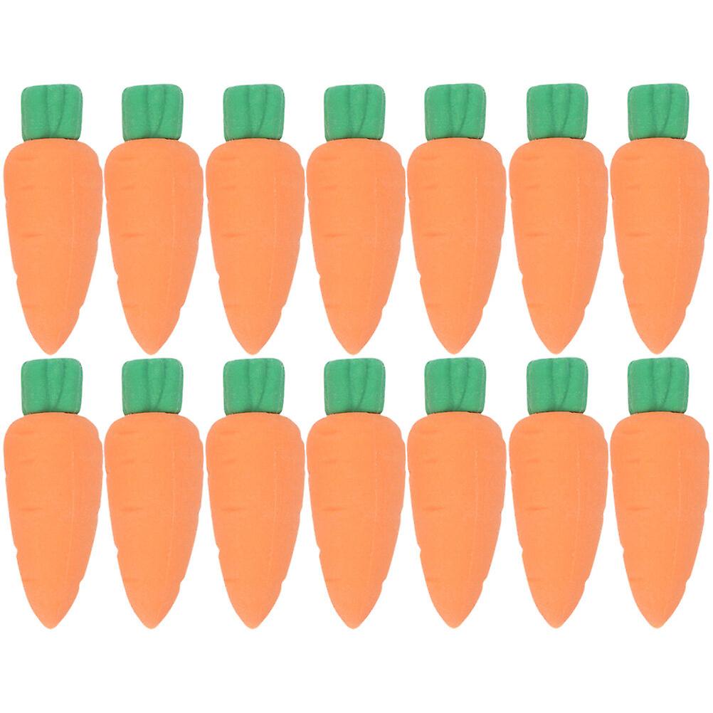 40pcs Carrot Erasers Novelty Rubber Eraser Party Favors Gifts Basket Fillers