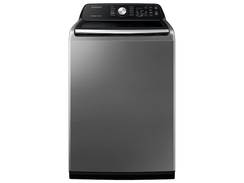 Samsung WA45T3400AP 4.5 Cu. Ft. Capacity Top Load Washer With Active Waterjet In Platinum