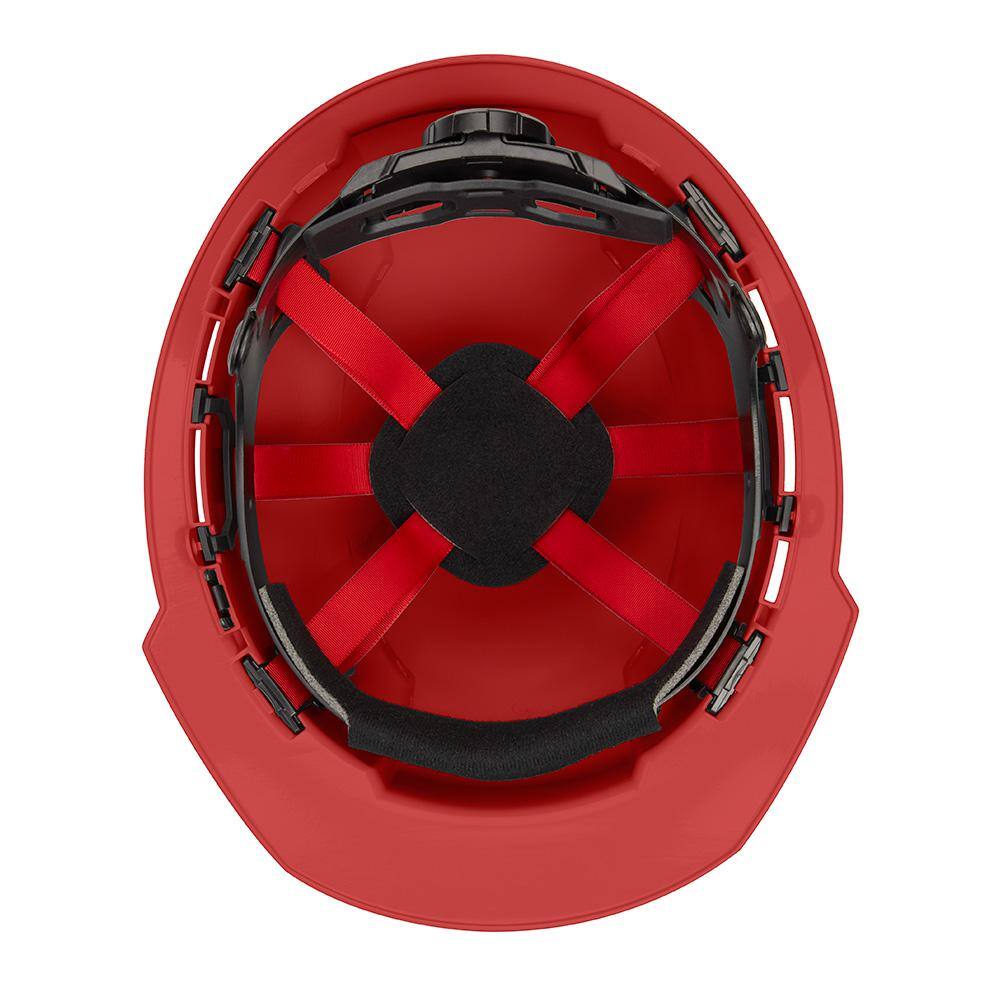 MW BOLT Red Type 1 Class C Front Brim Vented Hard Hat with 6 Point Ratcheting Suspension (5-Pack) 48-73-1228X5