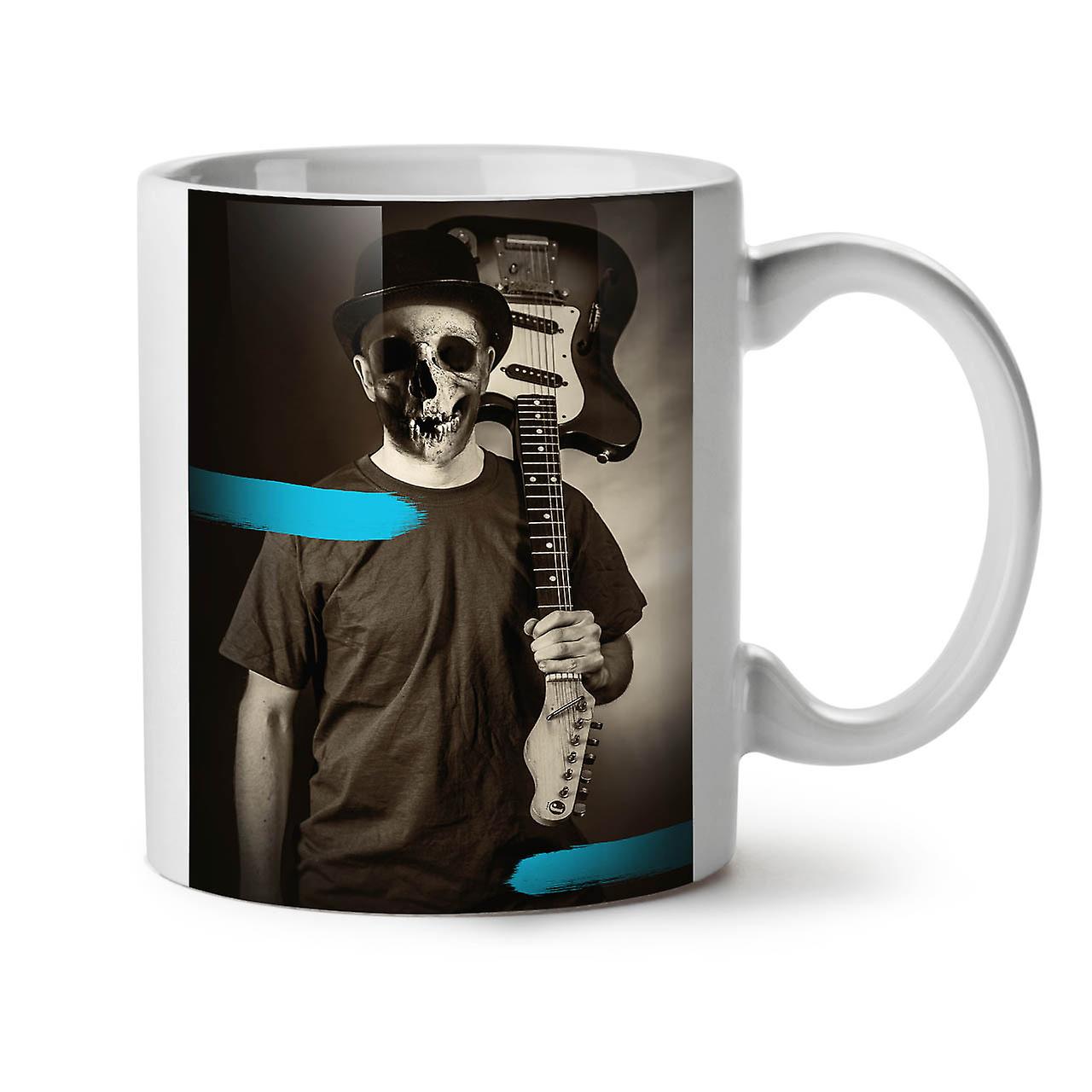 Bass Guitar Skull NEW White Tea Coffee Ceramic Mug 11 oz | Wellcoda