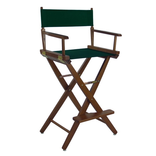 American Trails Extra-Wide 30-inch Premium American Oak Bar-Height Directors Chair