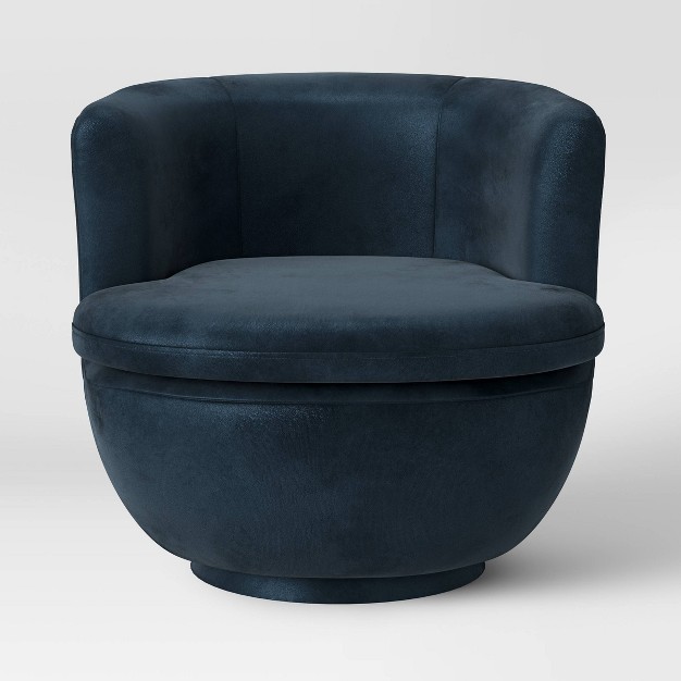 Dorton Round Swivel Barrel Chair