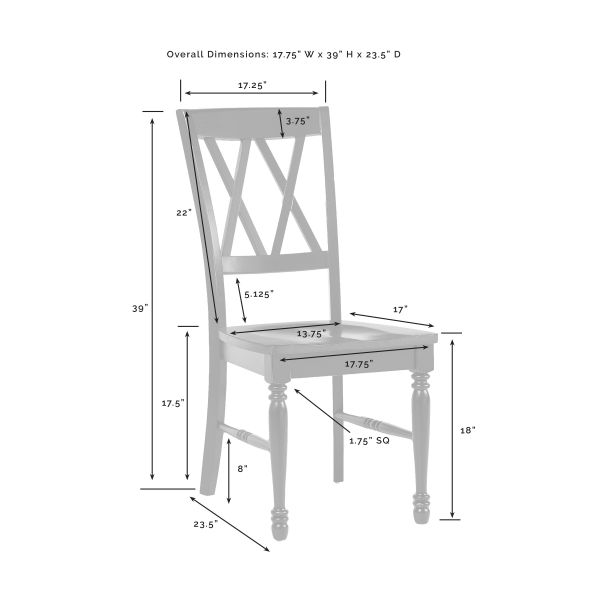 Shelby 2Pc Dining Chair Set