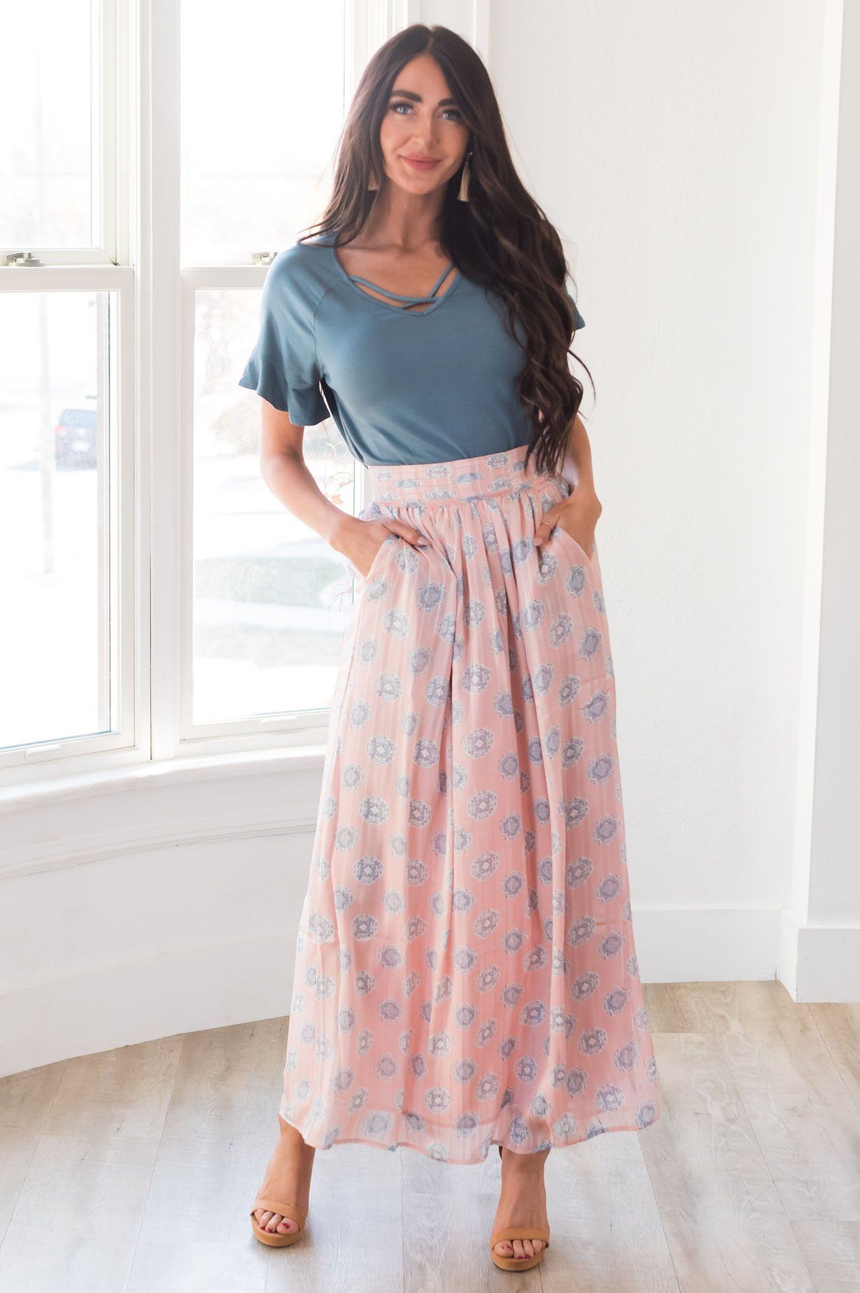 Always Loving Medallion Maxi Skirt