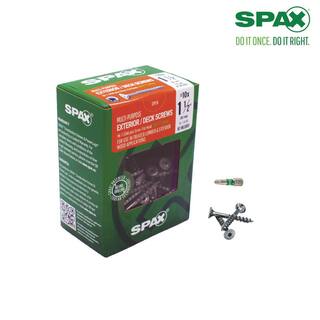 SPAX #10 x 1-12 in. HCR-X T-Star Plus Flat Undercut InteriorExterior Multi-Purpose Screw (125 Per Box) 4191670500404