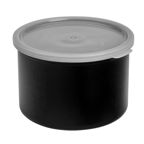 Salad Crock With Lid 1-1/2 Quart， Black