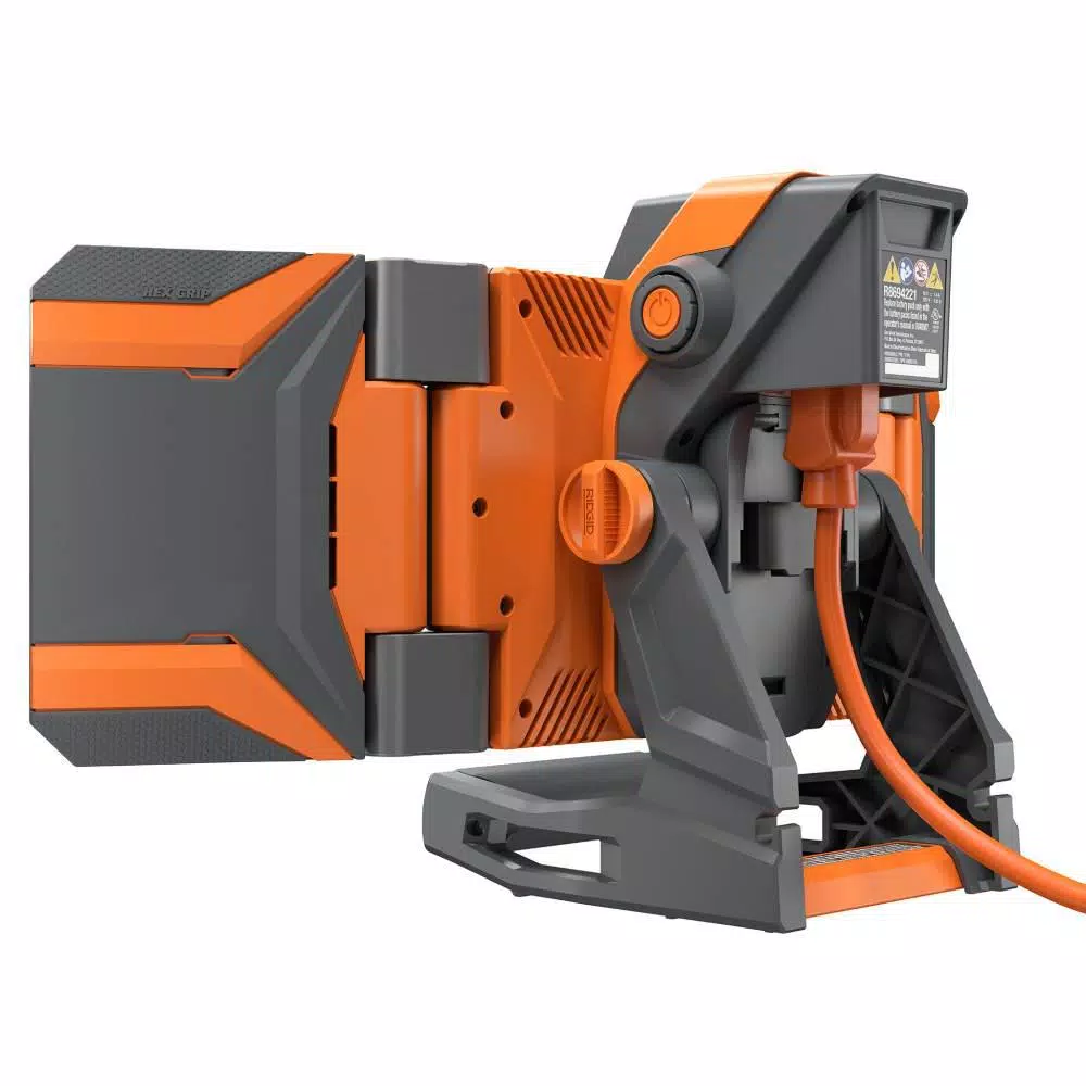 RIDGID 18-Volt Hybrid Folding Panel Light with 18-Volt Lithium-Ion 2.0 Ah Battery and Charger Kit and#8211; XDC Depot