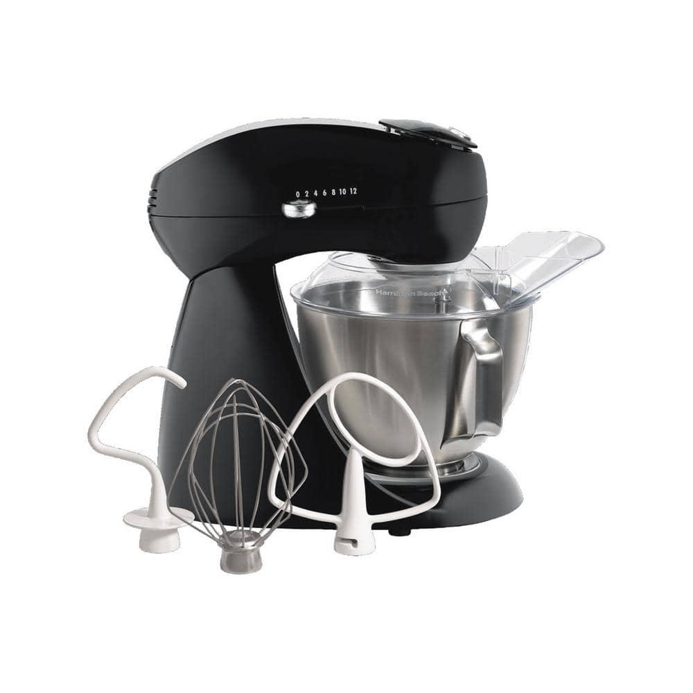 Hamilton Beach Eclectrics 45 Qt 12Speed Black AllMetal Stand Mixer