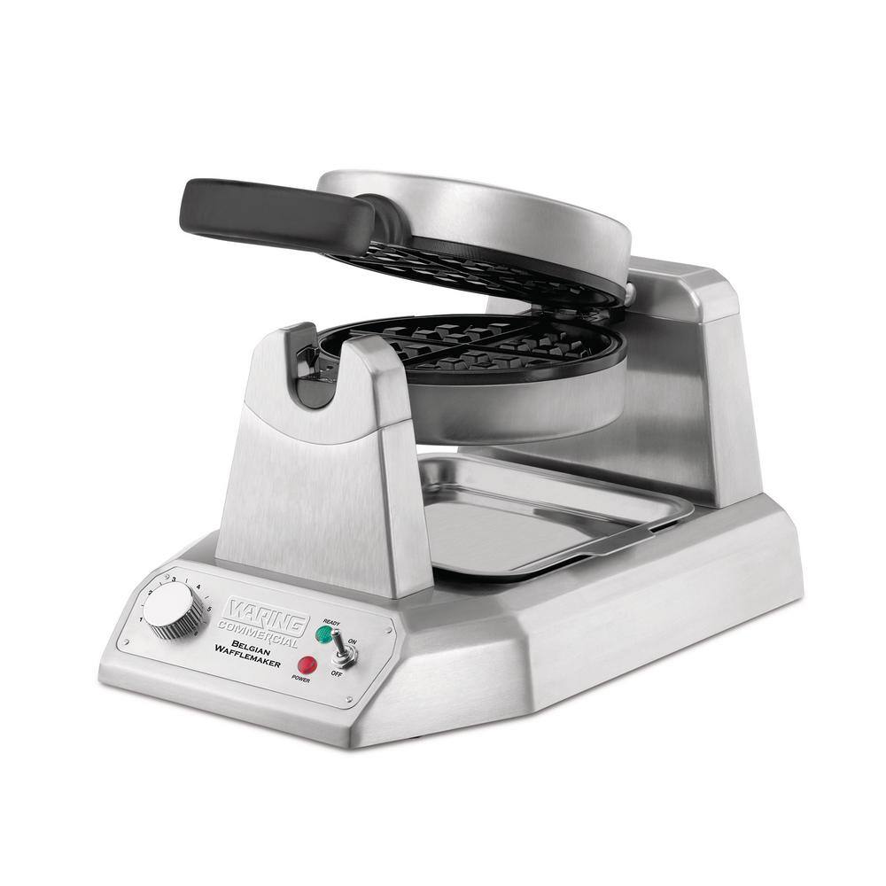 Waring Commercial Heavy-Duty Belgian Waffle Maker - 120V 1200 Watts WW180X