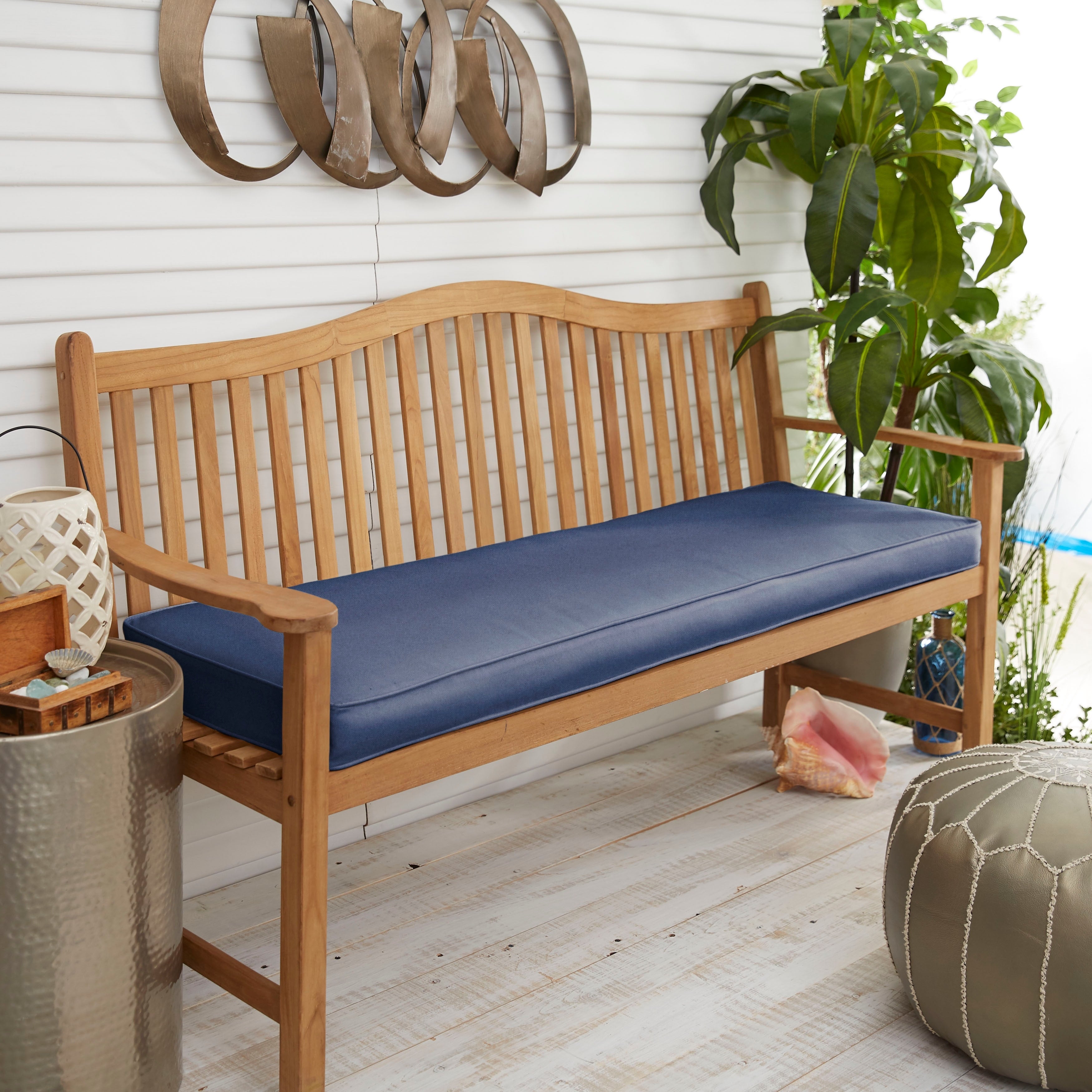 Humble and Haute Sloane Marine 48-inch Indoor/ Outdoor Corded Bench Cushion