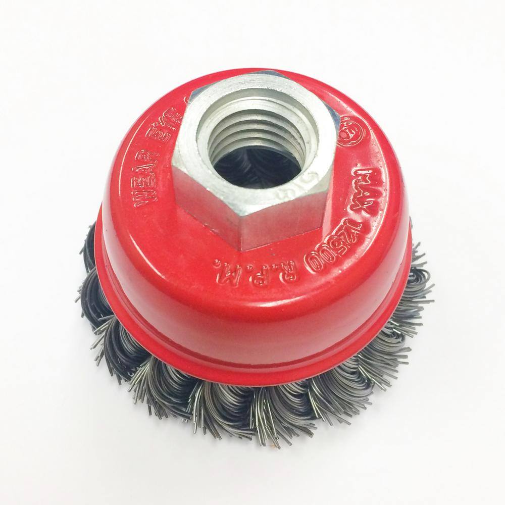 Robtec 3 in. Steel Knotted Cup Brush 300CCTN20