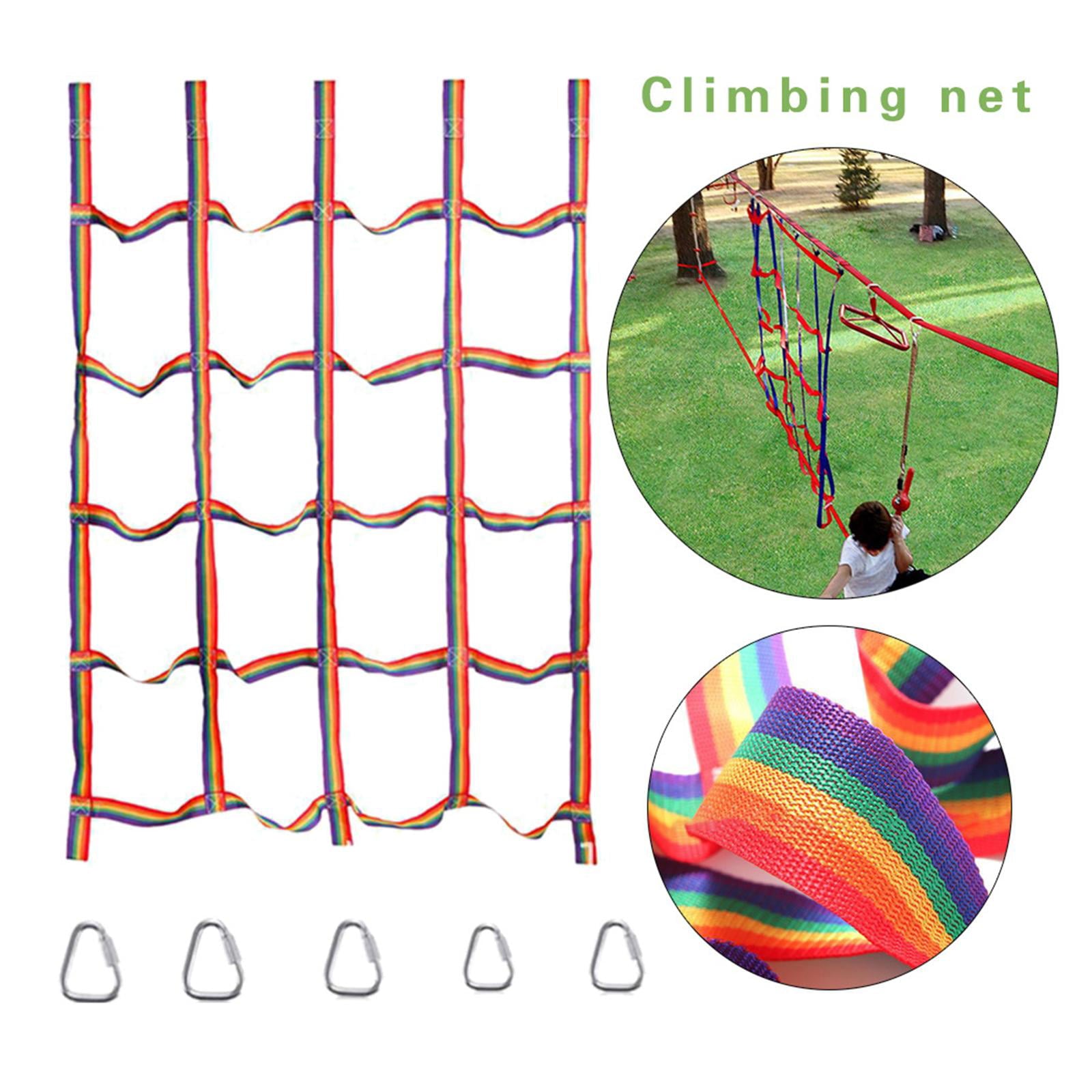 Nylon Children Climbing Swingset for Playground Obstacle Course Outdoor Treehouse Capacity 250kg