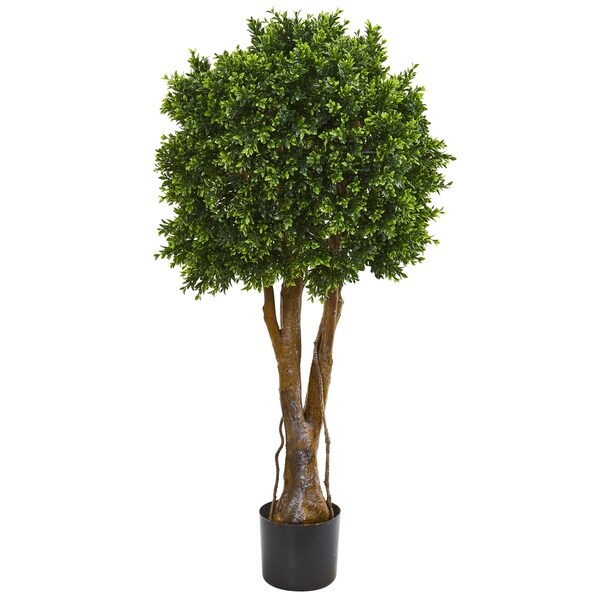 46 Boxwood Artificial Topiary Tree UV Resistant (Indoor/Outdoor)