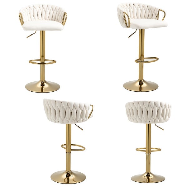 Adjustable Swivel Barstools (Set of 4)