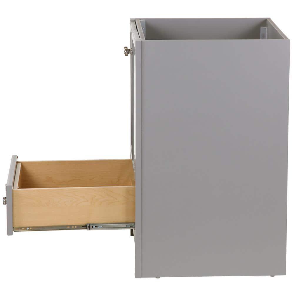 Home Decorators Collection Brinkhill 24 in W x 22 in D x 34 in H Bath Vanity Cabinet Only in Sterling Gray