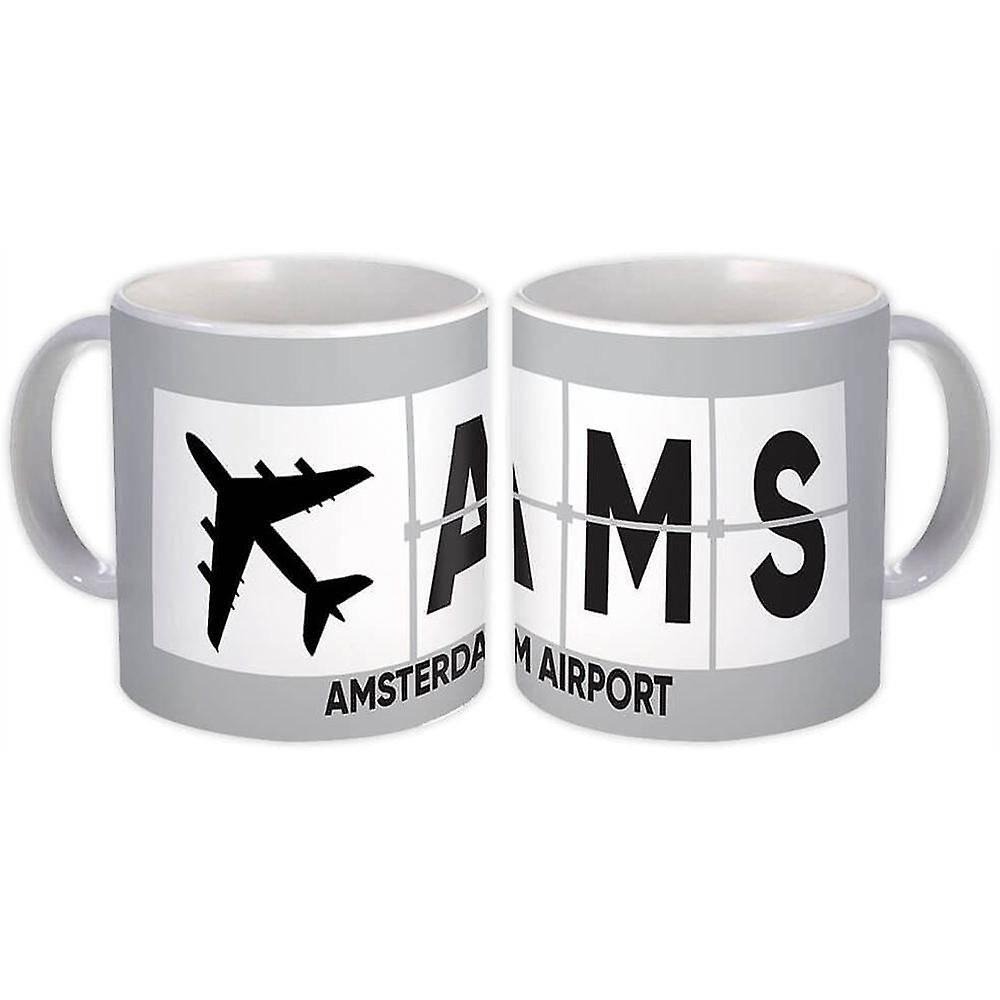 Gift Mug: Netherlands Amsterdam Airport Schiphol AMS Airline