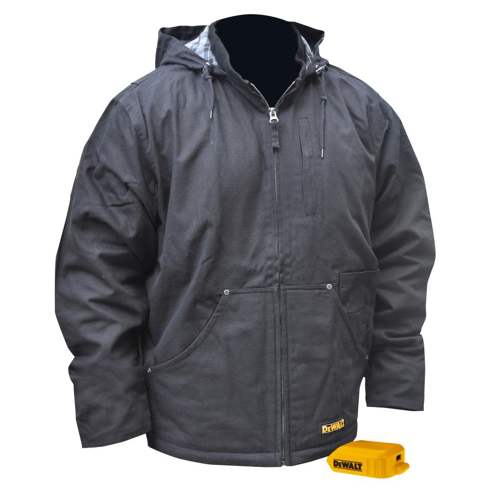 DEWALT Unisex Heated Bare Tool Heavy Duty Work Coat Black M DCHJ076ABB-M from DEWALT