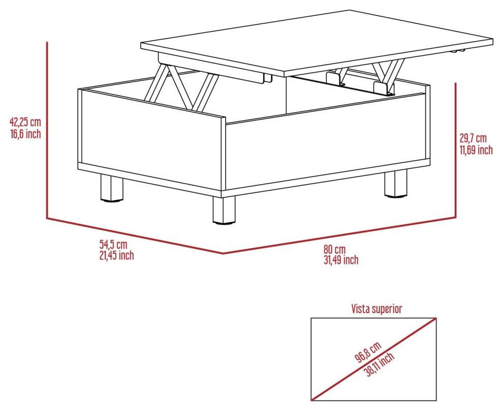 Aran Lift top coffee table   Transitional   Coffee Tables   by DEPOT ESHOP LLC  Houzz