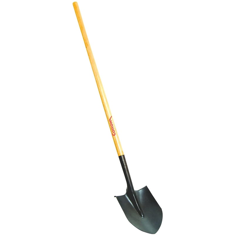 Corona SS10000 16 Gauge Tempered Steel Round Point Shovel With 48