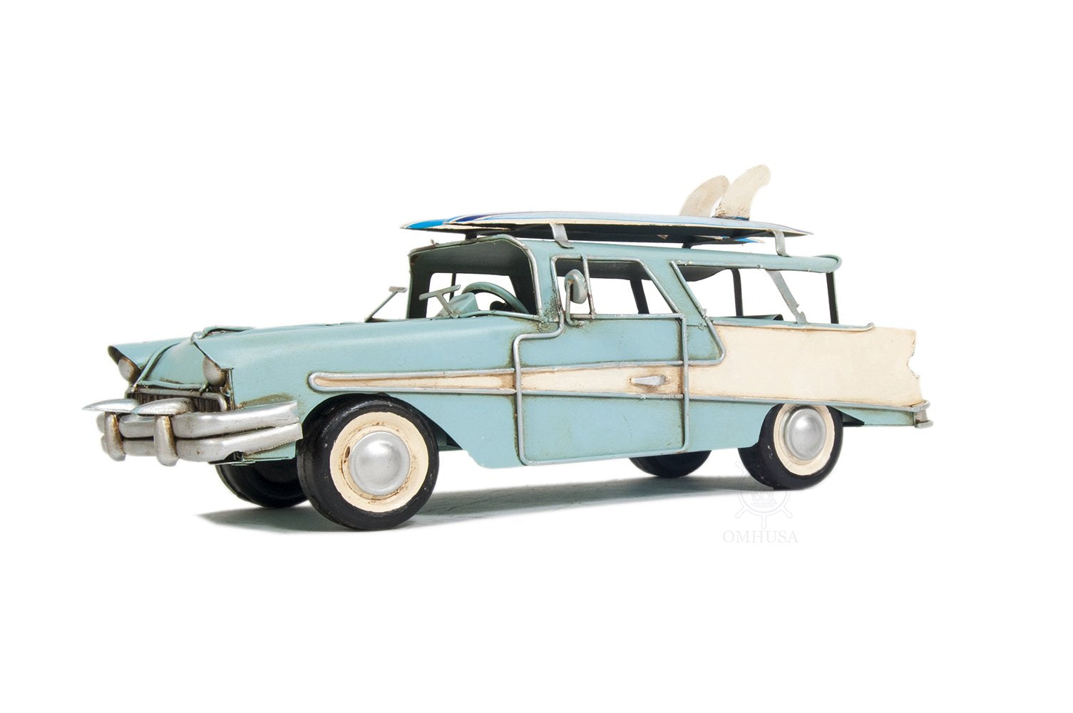 1957 Ford Country Squire Station Wagon Blue by Xoticbrands - Veronese Size (Small)