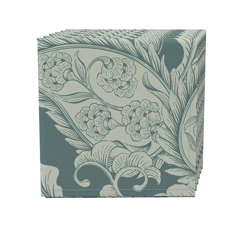 Napkin Set of 4， 100% Cotton， 20x20， Floral 176