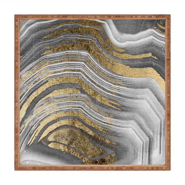 Marta Barragan Camarasa Abstract Paint Modern Square Bamboo Tray Deny Designs