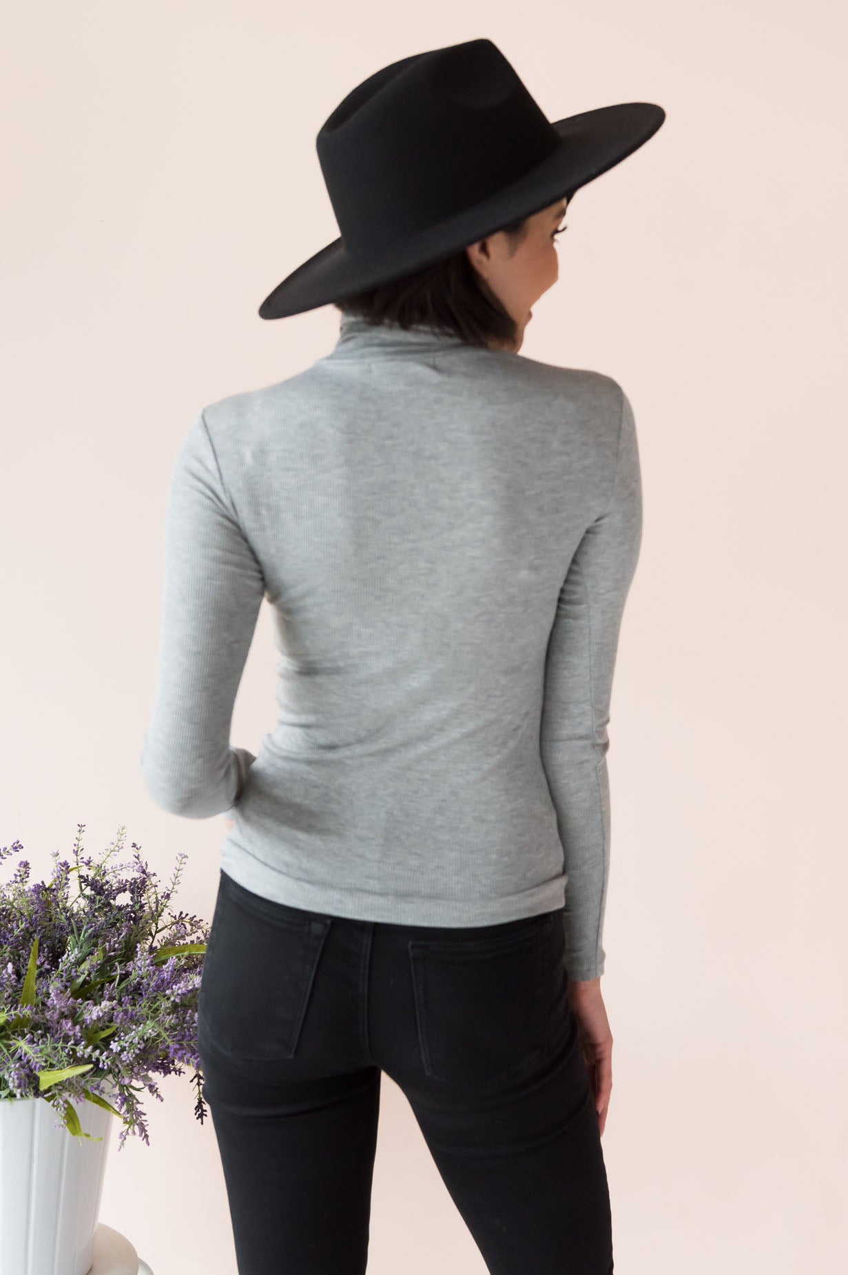 Sway Me Away Modest Turtleneck Top