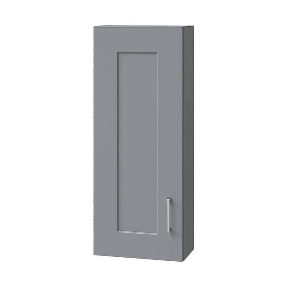 Home Decorators Collection Hawthorne 12 in W Wall Cabinet in Twilight Gray