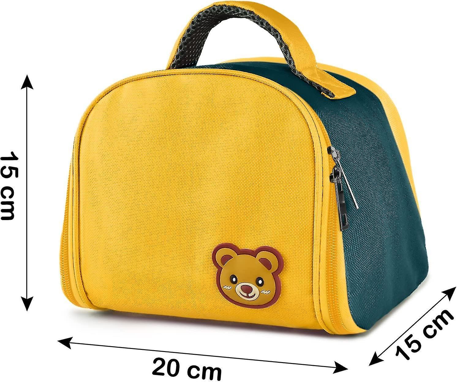 Lunch Bag Insulated Lunch Box For Kids - Cartoon Tote Bag Mini Cooler (yellow) (d-b2)