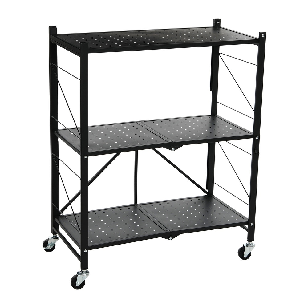 Metal 3 Tier Foldable Utility Rack   26.8\