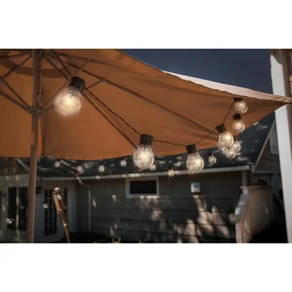 SOCIALITE Solar Powered LED Patio Bulb String Lights