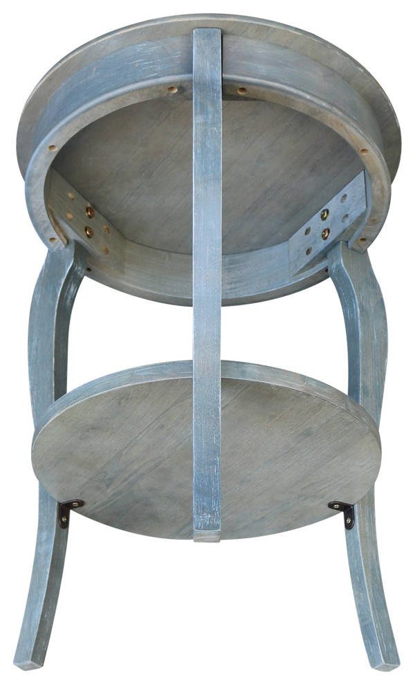 Cambria Round End Table   Farmhouse   Side Tables And End Tables   by International Concepts  Houzz