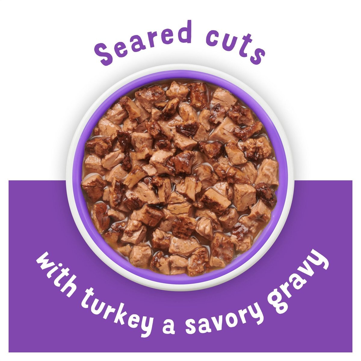 Friskies Lil' Grillers Seared Cuts With Turkey In Gravy Wet Cat Food， 1.55-oz pouches， case of 16