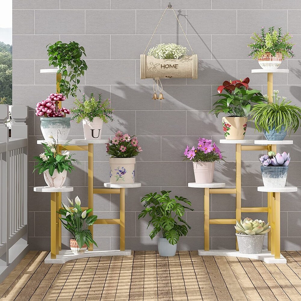 Corner Plant Stand Indoor  6 Tiered Plant Shelf Flower Stand