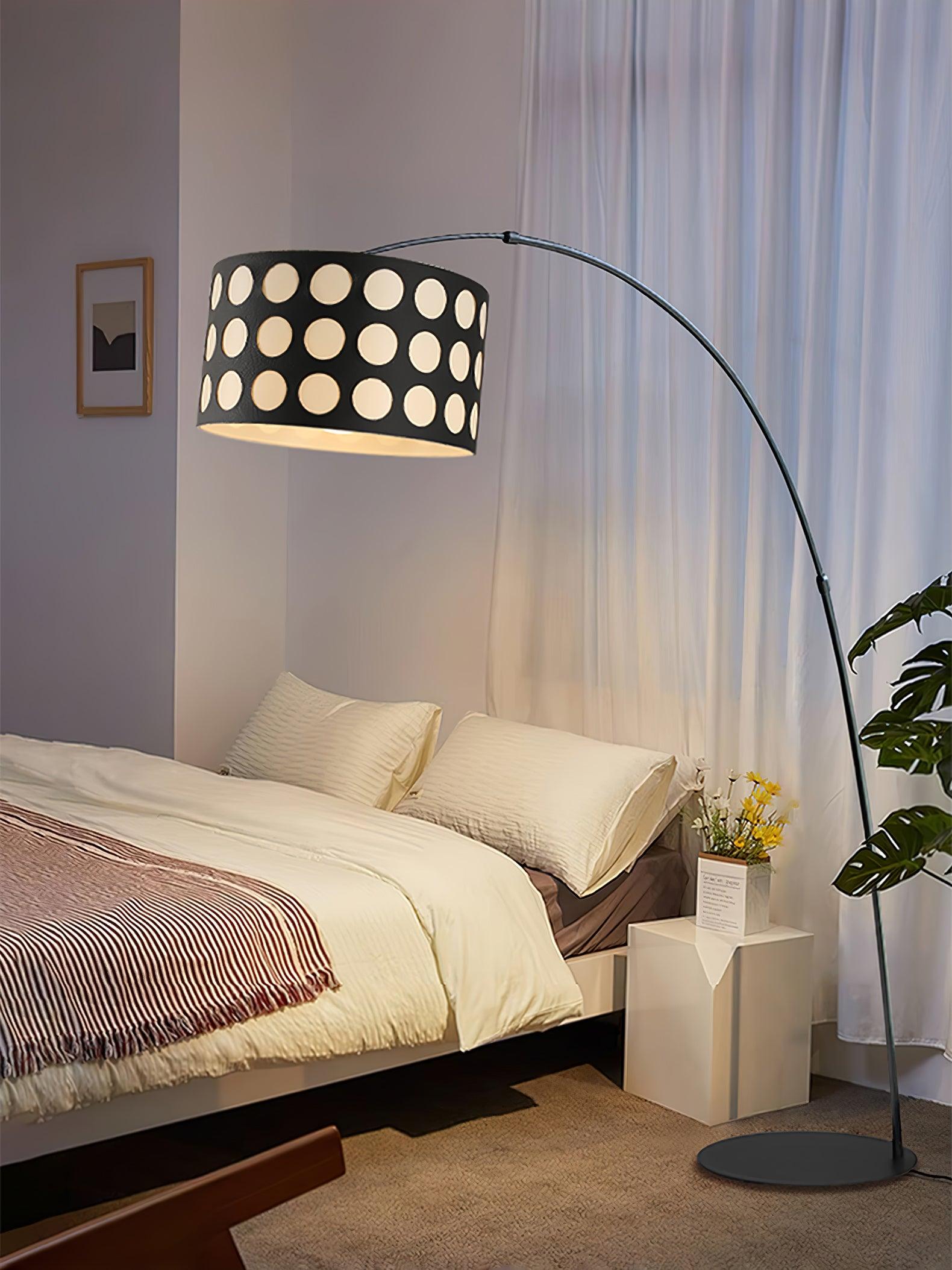 Polka Arc Fabric Floor Lamp