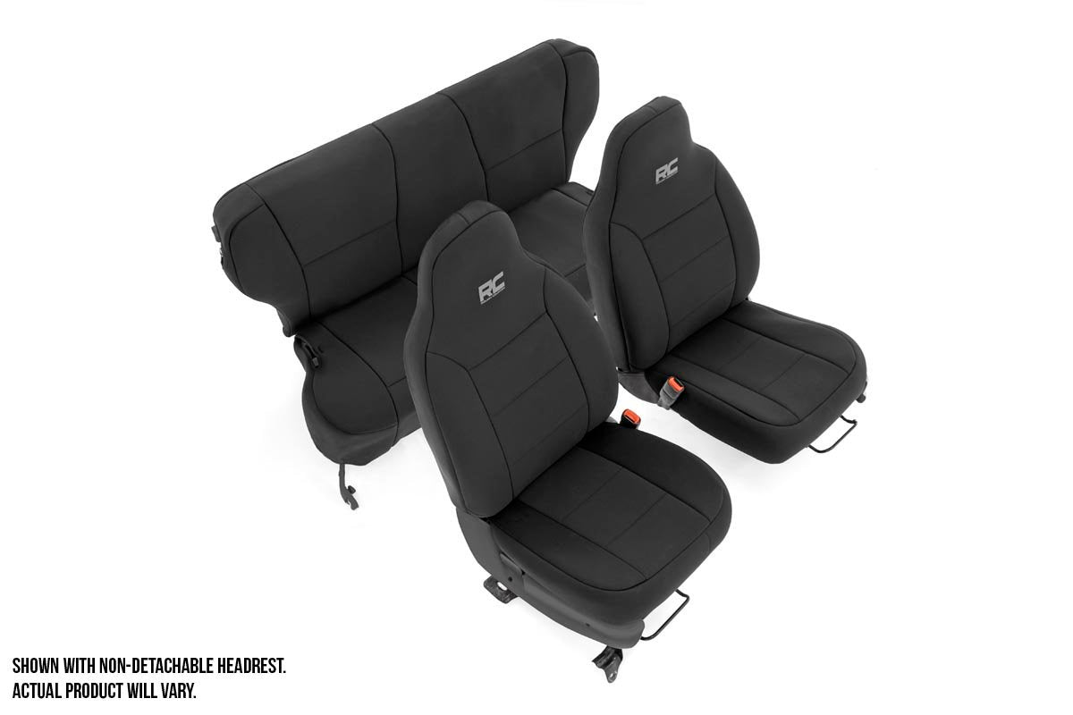 Rough Country Neoprene Seat Covers for 1997-2001 Jeep Cherokee XJ - 91023