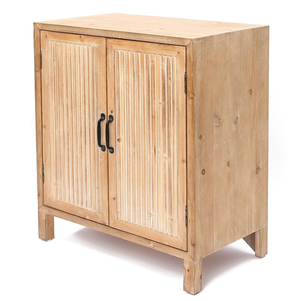 Natural Wood 2 Door Storage Cabinet   31.89\