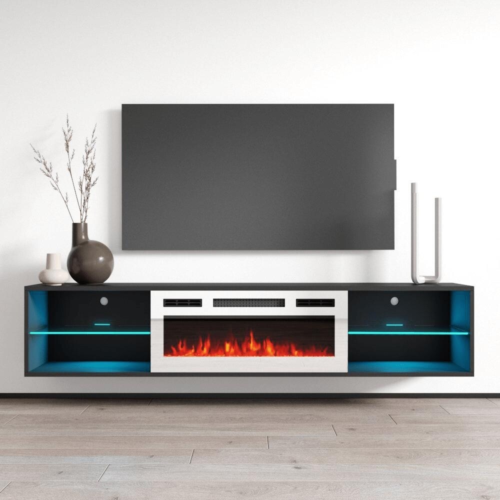 Lima WH EF Wall Mounted Electric Fireplace 72\