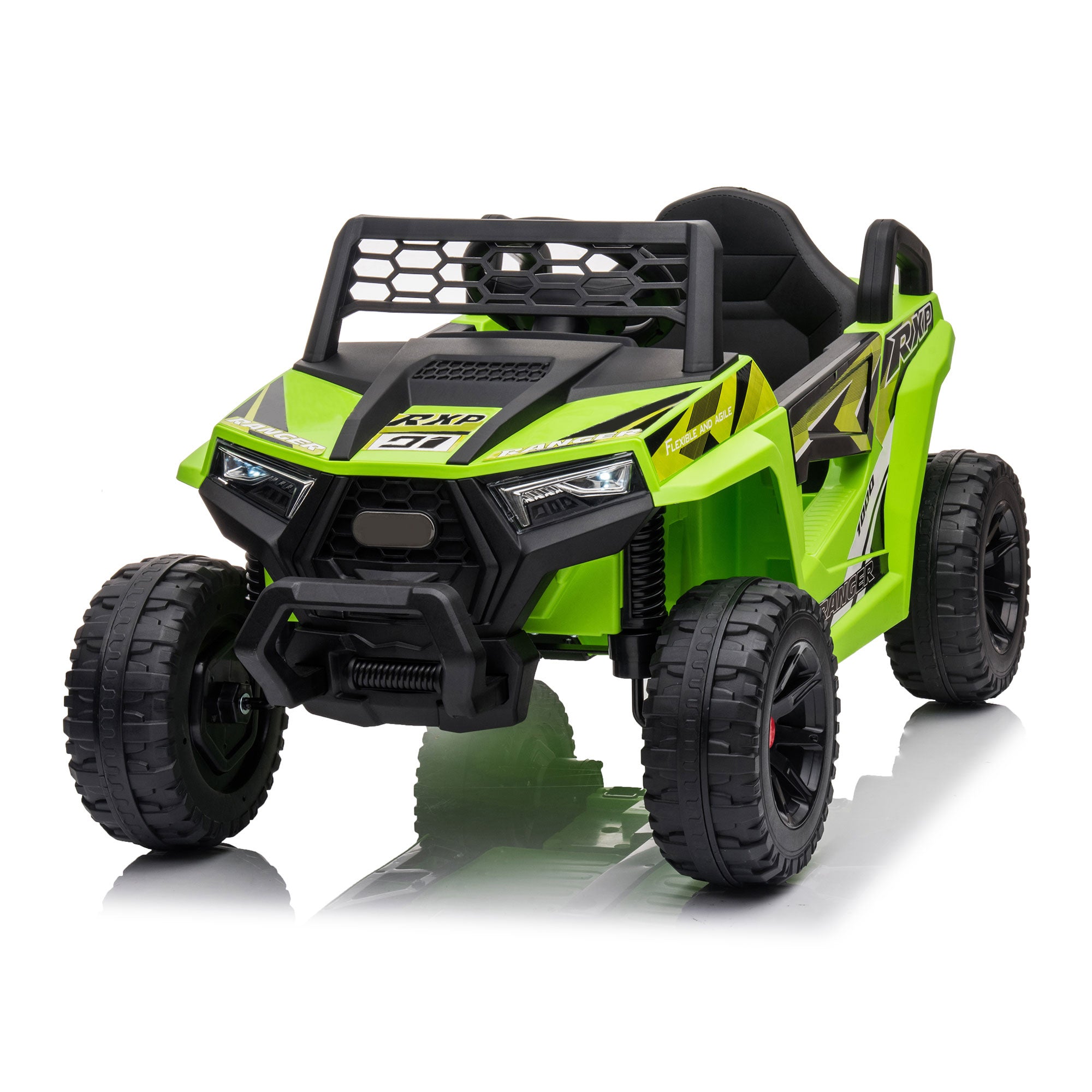 WUBEN 12V Off-Road UTV, Kids UTV Electric Vehicles, Kids Electric Quad Car with Dual Motor