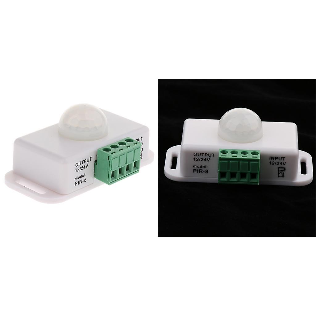 2pcs Dc 12v 24v Pir Motion Sensor Switch For Led Light Lamps， Led Strip Lights