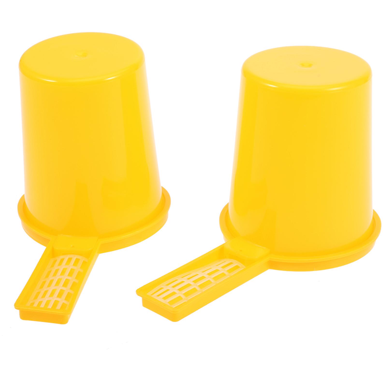 2pcs Beekeeping Honey Entrance Water Drinker Bee Feeder Bottle Set Bowl Tool