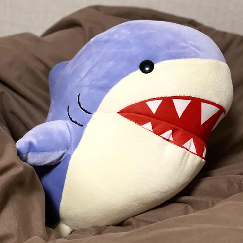 11''commander Shark Plush Toy Cute Shark Soft Plush Doll Plush Figure Cartoon Stuffed Plush Toy Stuffed Pillow